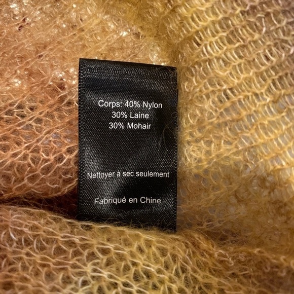 NWT ASTR x REVOLVE Brown Tan Ombre V Neck Wool Blend Pullover Sweater Size Small - Picture 6 of 7